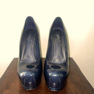 YSL Dark Blue Pumps